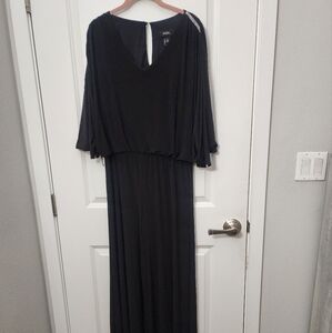 5/$30 MSK Black Jumpsuit with V-Neck Size Large